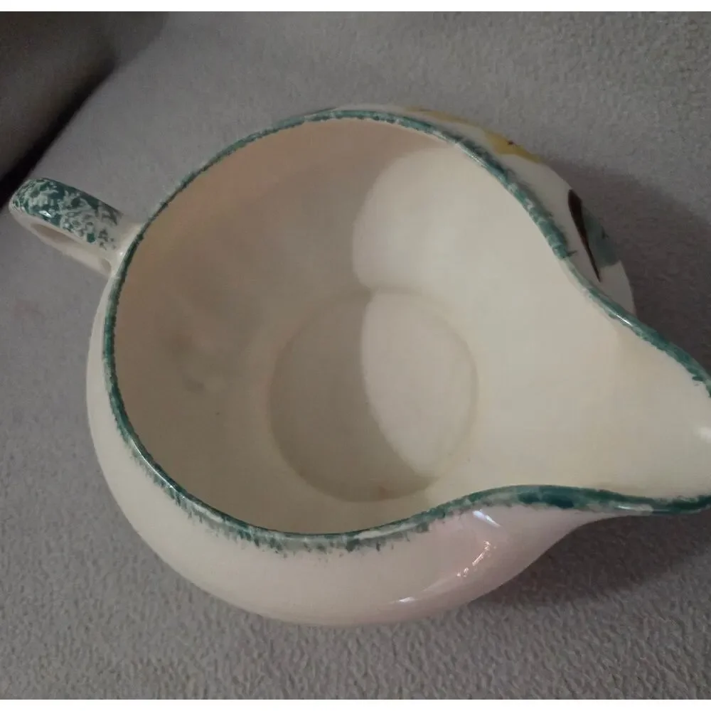 Blue Ridge Southern Pottery Yellow Flower CREAMER Hand Painted